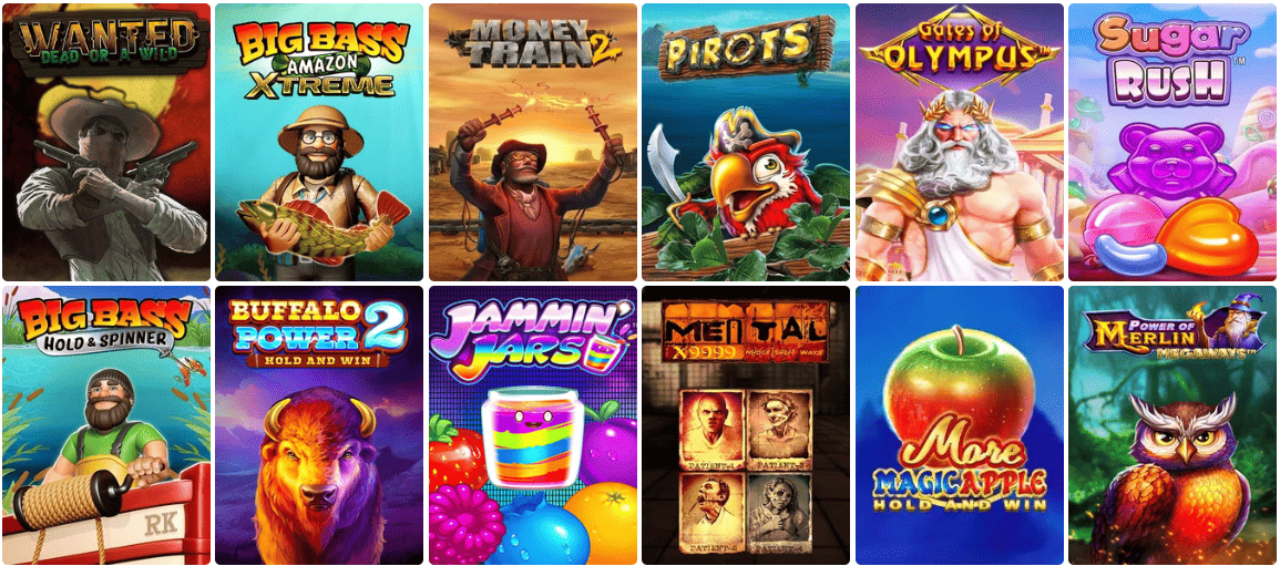 Online casino games at Vegastars